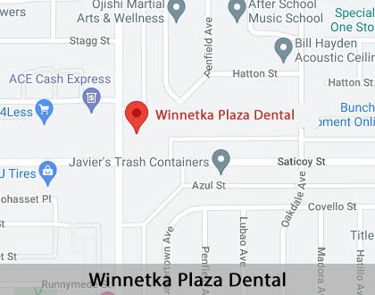 Map image for Dentures and Partial Dentures in Winnetka, CA